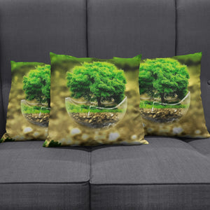 3D Tree Render Pillow Cover
