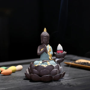 Golden Buddha Backflow Incense Burner