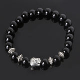 Natural Stones Beads Buddha Bracelets. 5 Colors. - Hilltop Apparel - 1