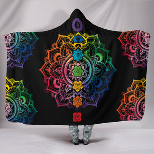 Chakra Mandala Hooded Blanket