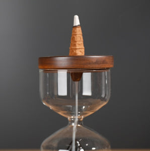 Sandalwood Mountain Hourglass Incense Burner