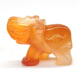 Red Agate Elephant Crystal