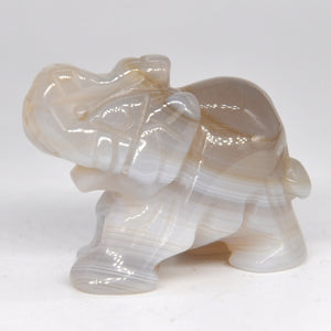 Grey Agate Elephant Crystal