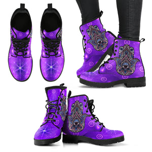 Hamsa Hand Women's Leather Boots