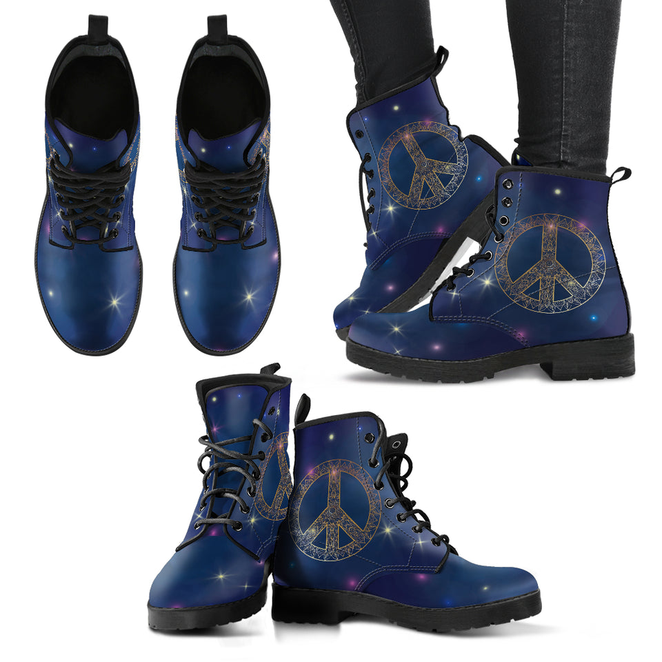 Peace Stars Women's Leather Boots