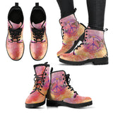 Peace Butterfly Women's Leather Boots