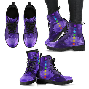 Chakra Lotus Women's Leather Boots