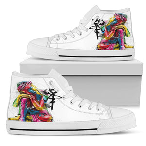 Abstract Buddha High Tops