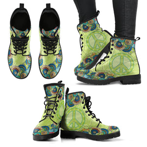 Mandala Peace Women's Leather Boots