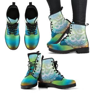 Ohm Mandala Fractal Women's Leather Boots