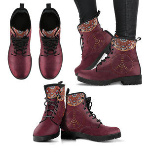 Mandala Peace Women's Leather Boots