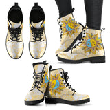 Mandala Sun Moon Women's Leather Boots