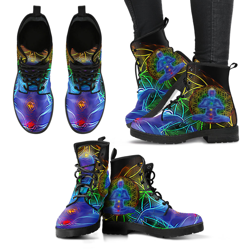 Chakra Balancing Women's Leather Boots