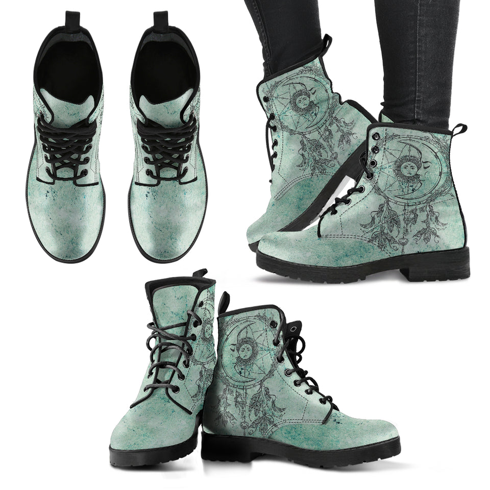 Moon Dream Catcher Women's Leather Boots