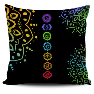 Seven Chakras Pillow Cover