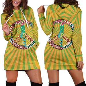 Hippie Peace Women's Hoodie Dress