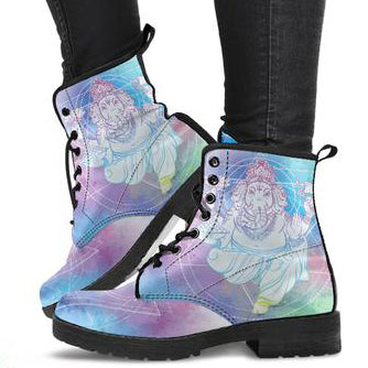 Ganesha Elephant Women's Leather Boots