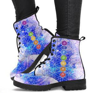 Glowing Chakra Women's Leather Boots