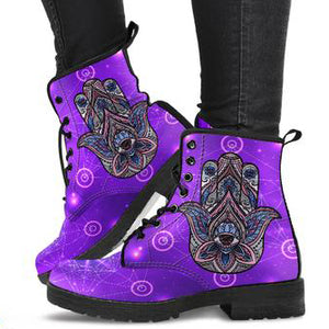 Hamsa Hand Women's Leather Boots