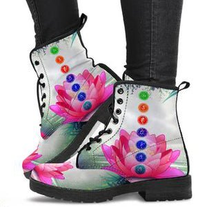 Lotus and Chakra Women's Leather Boots