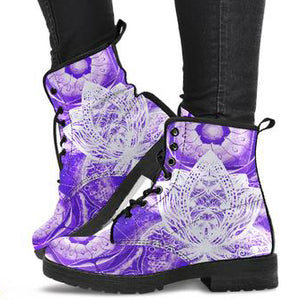 Lotus Mandala Women's Leather Boots