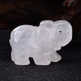 Rock Quartz Elephant Crystal