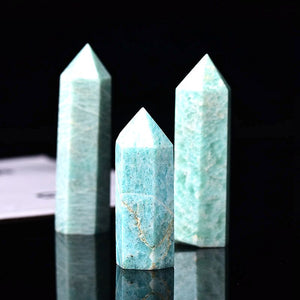 Amazonite Crystals Point Wand