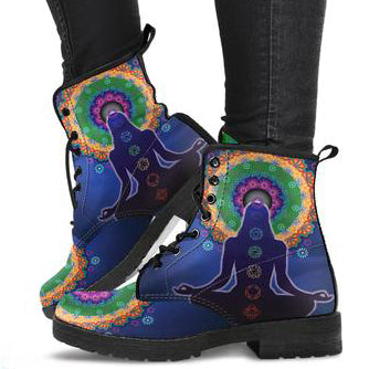 Mandala Chakra Women's Leather Boots