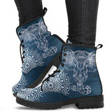 Mandala Elephant Women's Leather Boots