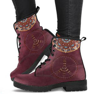 Mandala Peace Women's Leather Boots