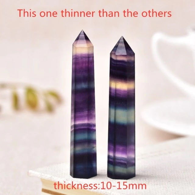 Fluorite Variants Crystals Point Wand
