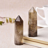 Smoky Quartz Crystals Point Wand
