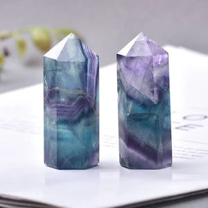 Fluorite Variants Crystals Point Wand