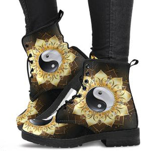 Mandala YinYang Women's Leather Boots