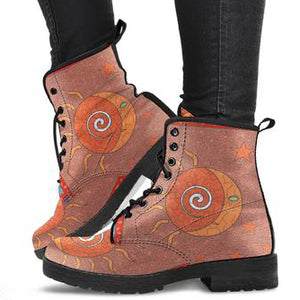 Mosaic Sun and Moon Women's Leather Boots