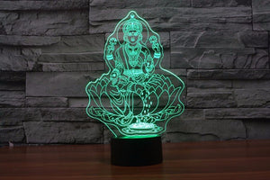 3D Buddhist LED Lamp - Hilltop Apparel - 10