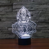 3D Buddhist LED Lamp - Hilltop Apparel - 6