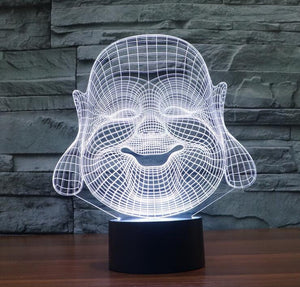 3D Buddha LED Lamp - Hilltop Apparel - 10