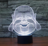 3D Buddha LED Lamp - Hilltop Apparel - 2