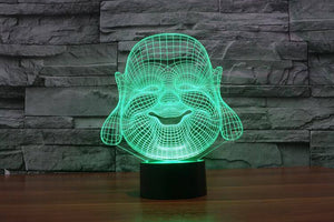 3D Buddha LED Lamp - Hilltop Apparel - 3