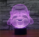 3D Buddha LED Lamp - Hilltop Apparel - 5