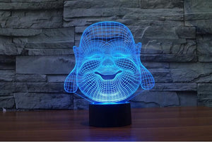 3D Buddha LED Lamp - Hilltop Apparel - 6