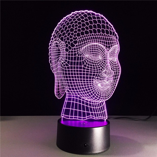 3D LED Buddha Lamp - Hilltop Apparel - 13