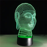 3D LED Buddha Lamp - Hilltop Apparel - 2