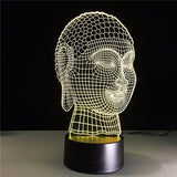 3D LED Buddha Lamp - Hilltop Apparel - 3