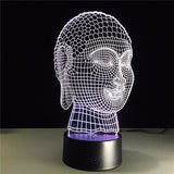 3D LED Buddha Lamp - Hilltop Apparel - 5