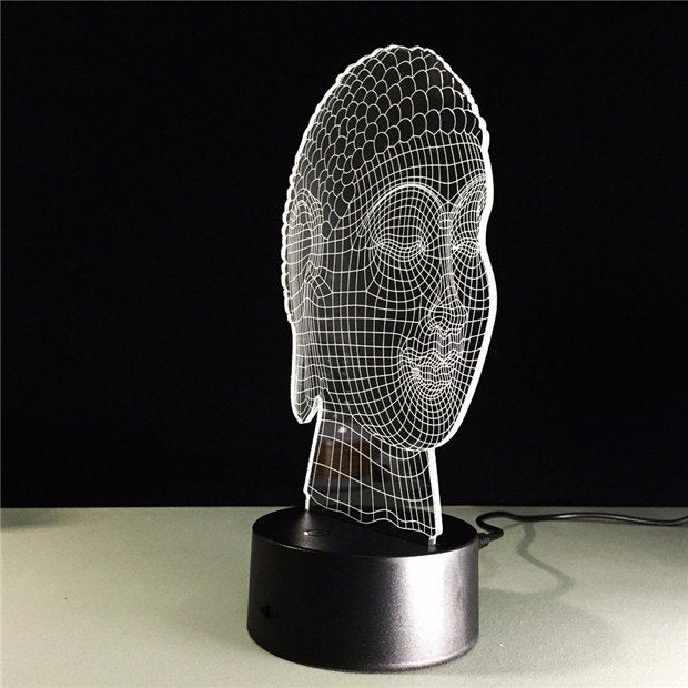 3D LED Buddha Lamp - Hilltop Apparel - 7