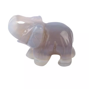 Grey Agate Elephant Crystal