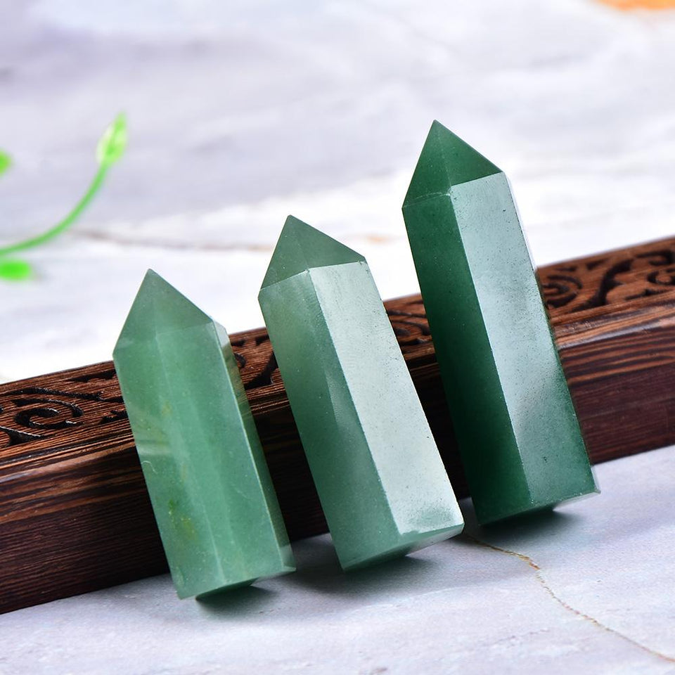Aventurine Crystal Point Wand