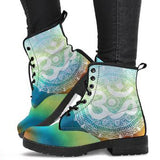 Ohm Mandala Fractal Women's Leather Boots